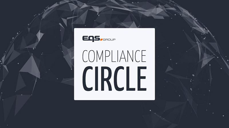 EQS Group Compliance Circle event image with text | E