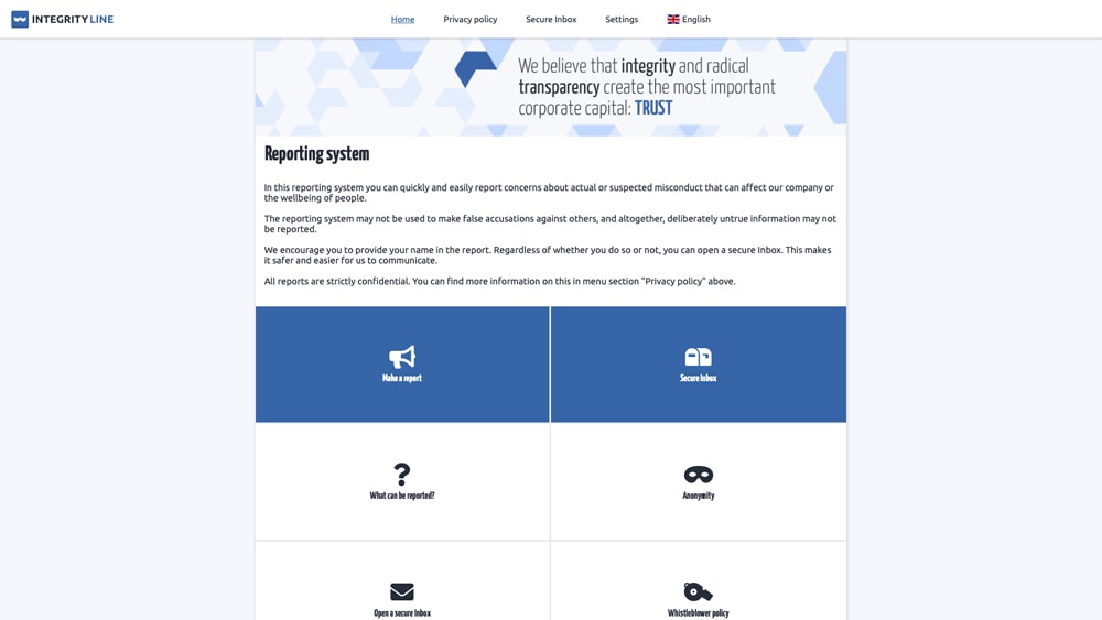 EQS Integrity Line reporting system | EQS Group