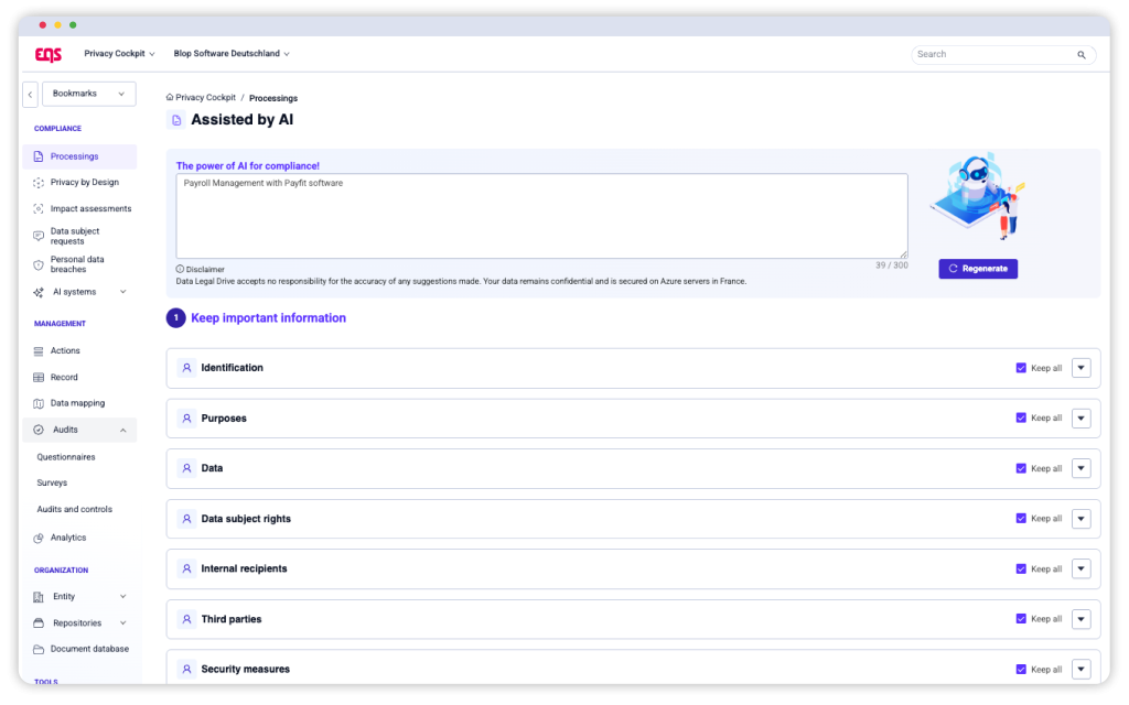 Compliance AI tool