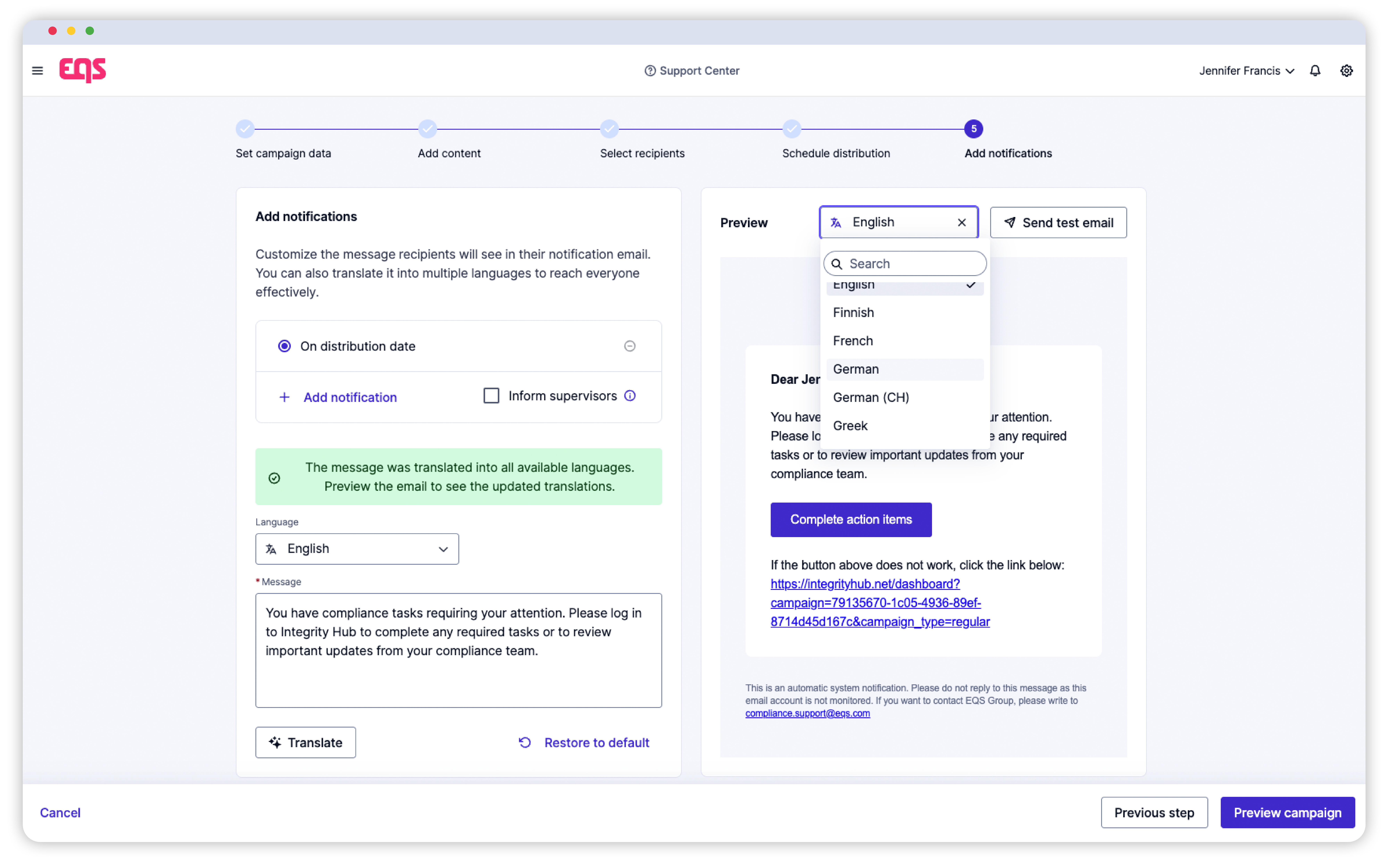 EQS Training management make your compliance trainings easier
