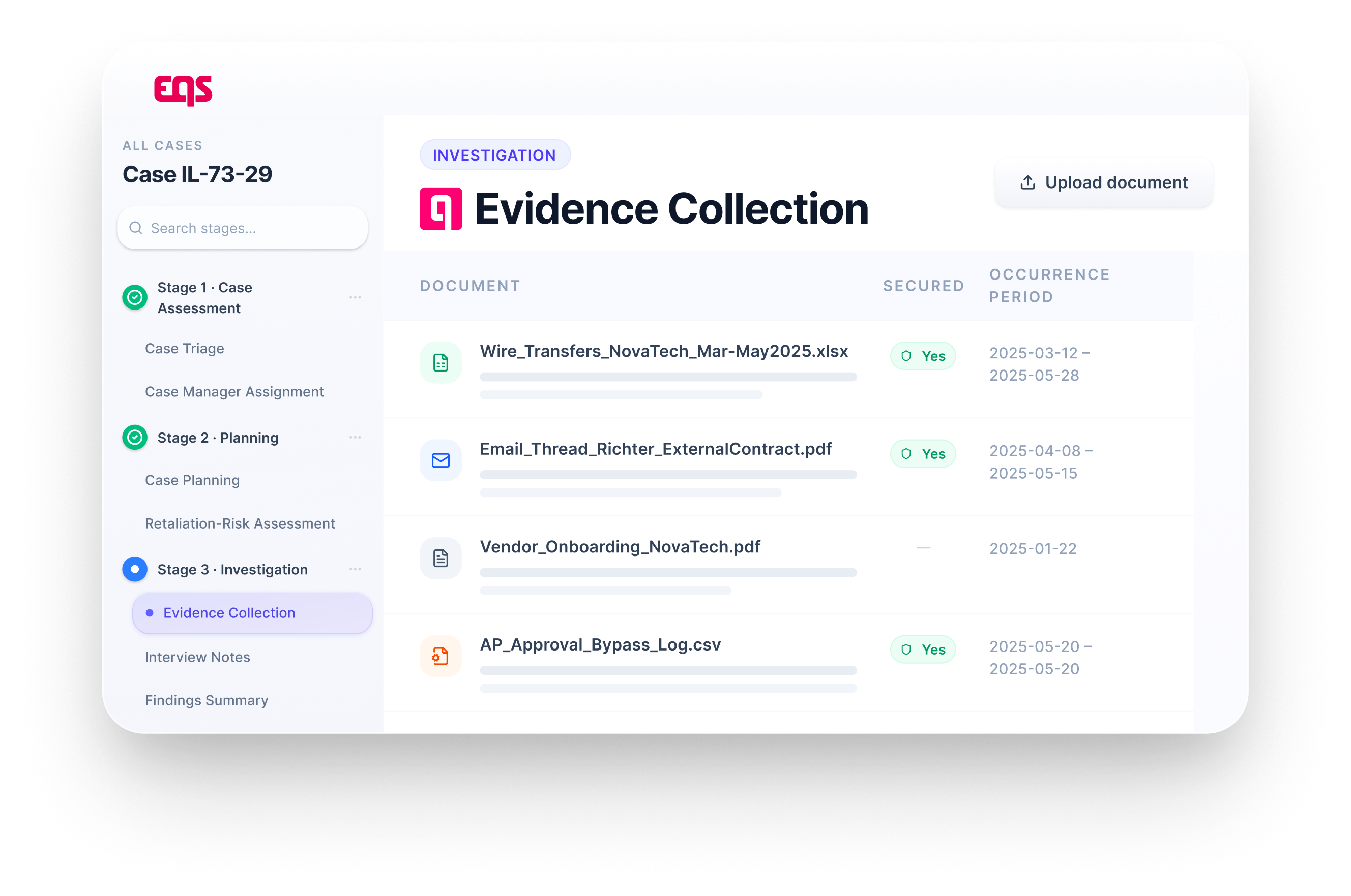 Answers without hunting through the case file