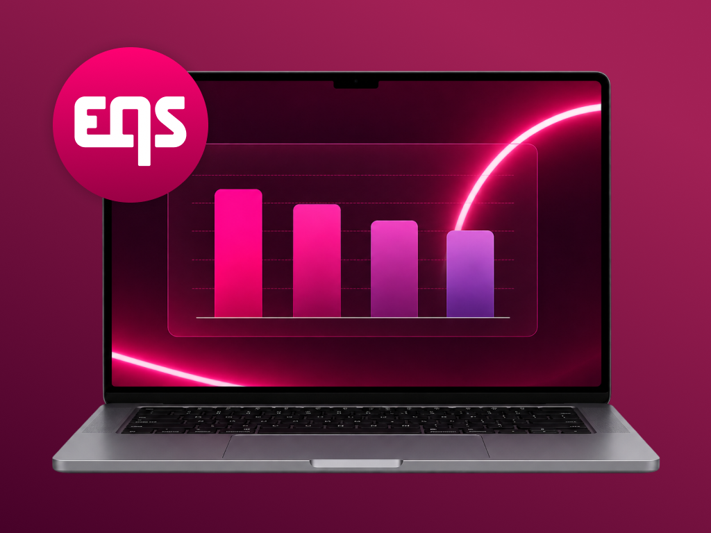 EQS AI Benchmark Report Vol. 2 on laptop